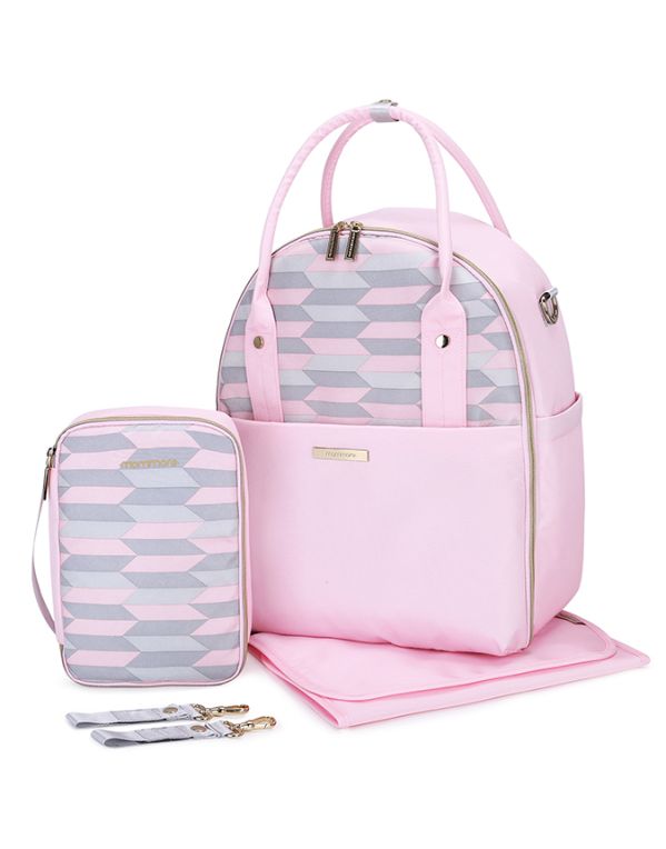Torba za mame mommore Compact (roze)
